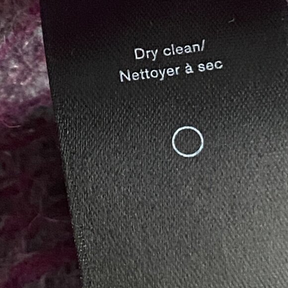 Rag & Bone Jonie Womens V-Neck Sweater XS Magenta fuzzy soft oversized varsity - Picture 6 of 9